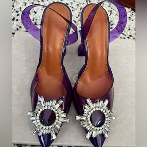 Purple Shoes with Crystals